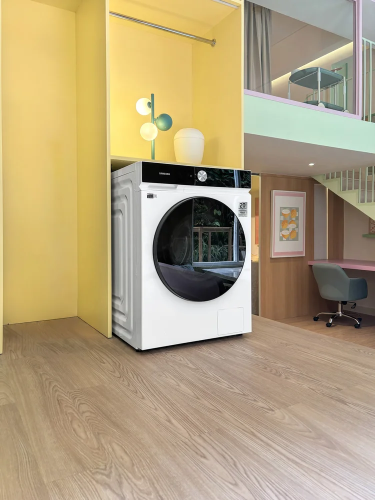 Gangnam: Ada mesin cuci-pengering 2 in 1 di unit, jadi cucian selesai tanpa keluar.
