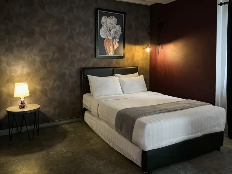 Copenhagen: Sprei putih di tempat tidur, standar yang sama di semua unit kami.