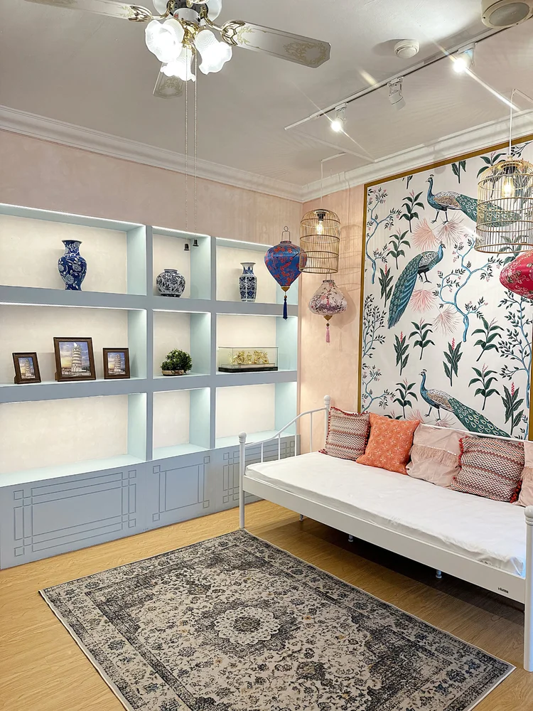 Malacca: Day bed di ruang keluarga, sudah termasuk kapasitas 7 orang.